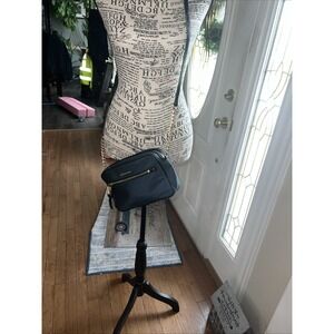 Michael Kors 'Polly' Crossbody Shoulder Nylon Bag Navy Blue Strap with Chain